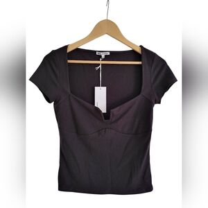 BNWT Reformation Knit Black Top